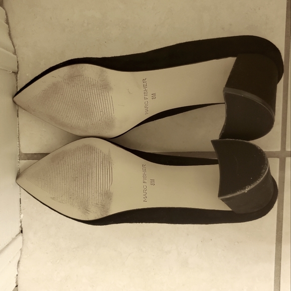 Marc Fisher Pointed Toe Black Heels - Picture 5 of 5